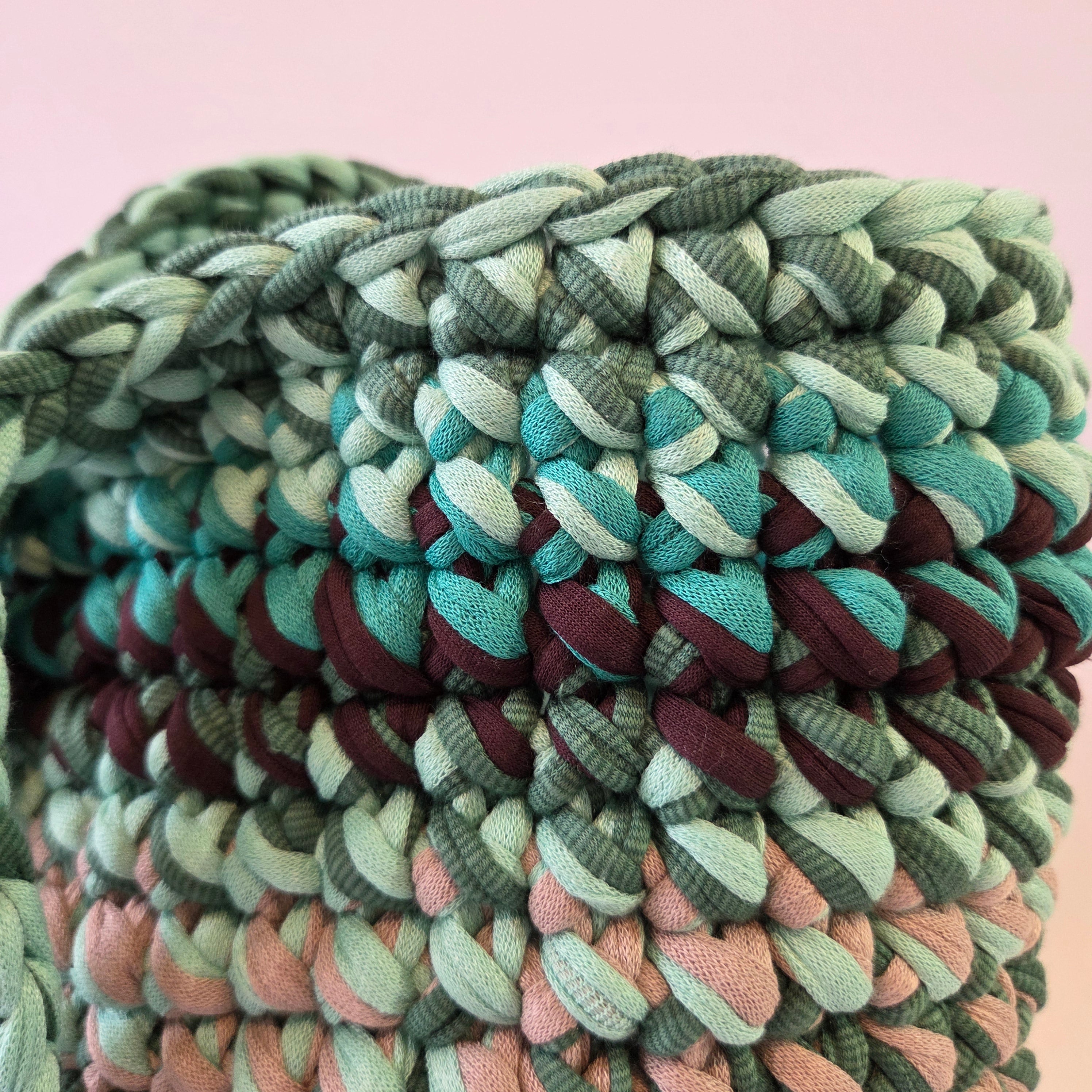 Opal Tote, Large - Green and Earth