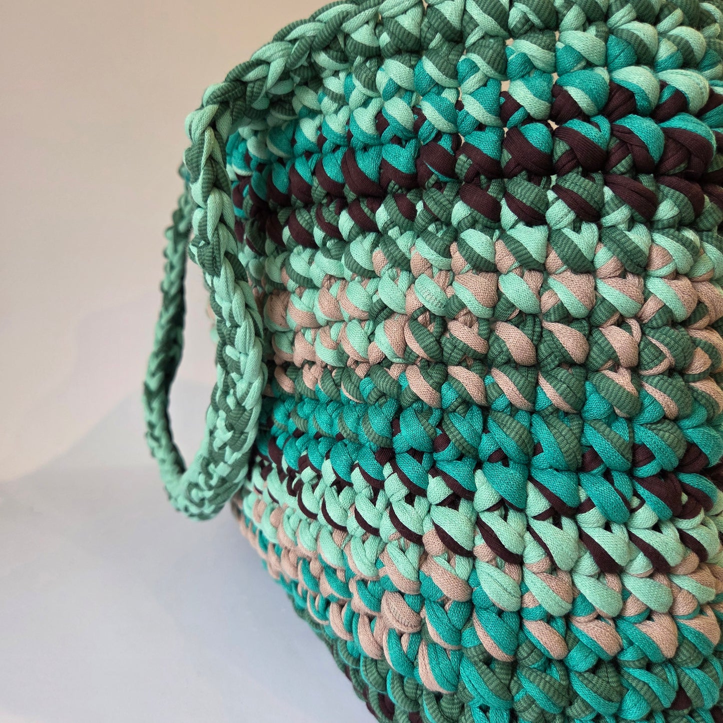 Opal Tote, Large - Green and Earth