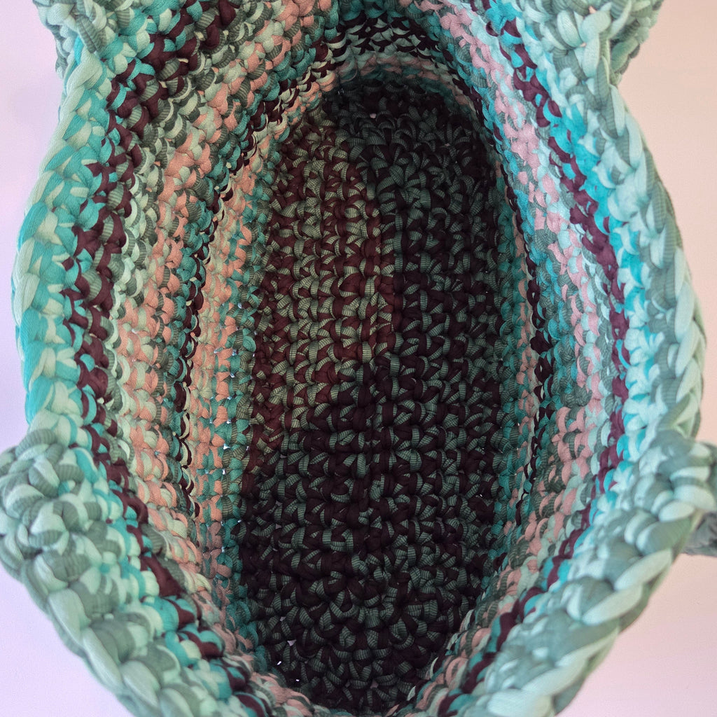 Opal Tote, Large - Green and Earth