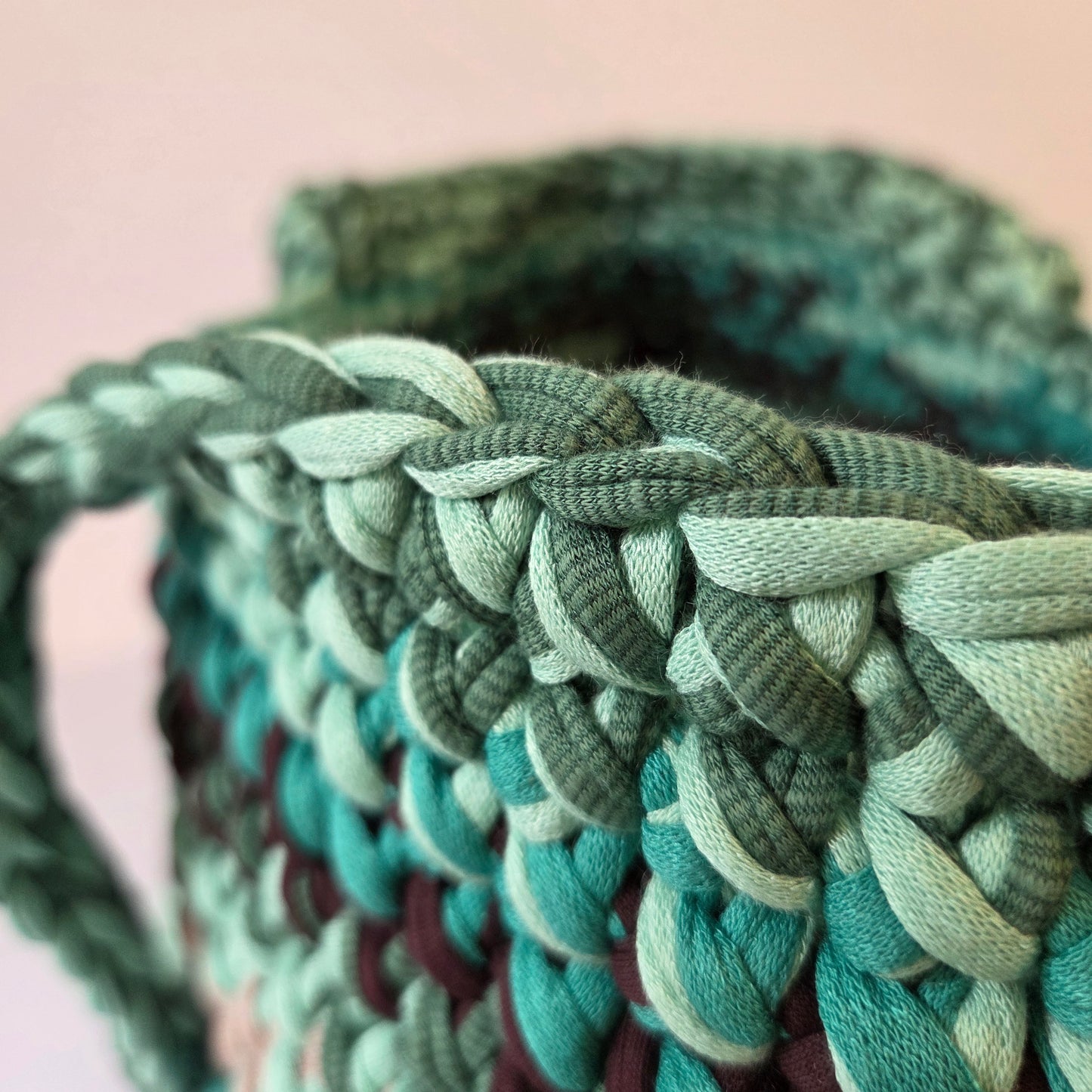Opal Tote, Large - Green and Earth