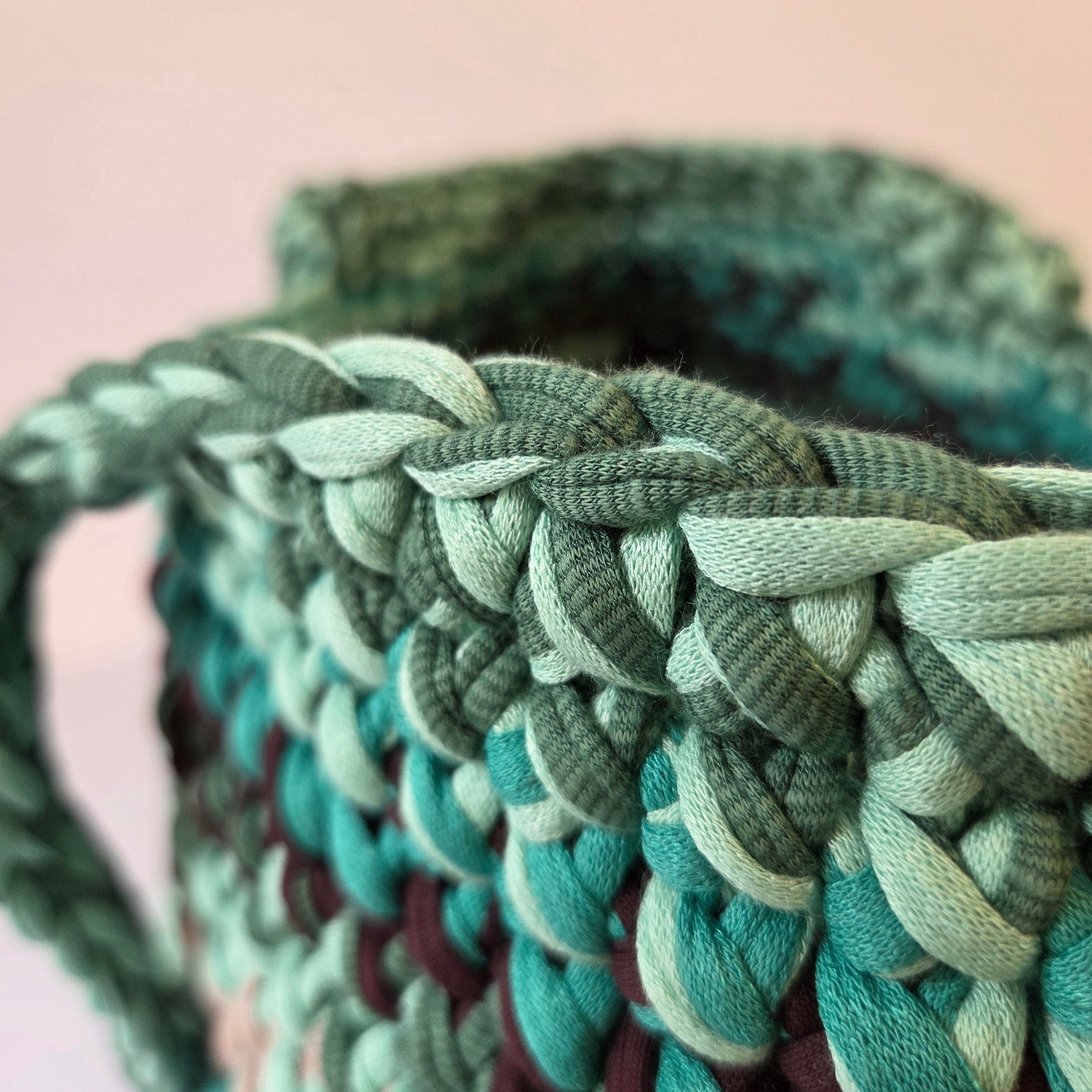 Opal Tote, Large - Green and Earth