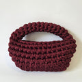 Beryl Mini Crescent Clutch - Cherry Chocolate Burgundy