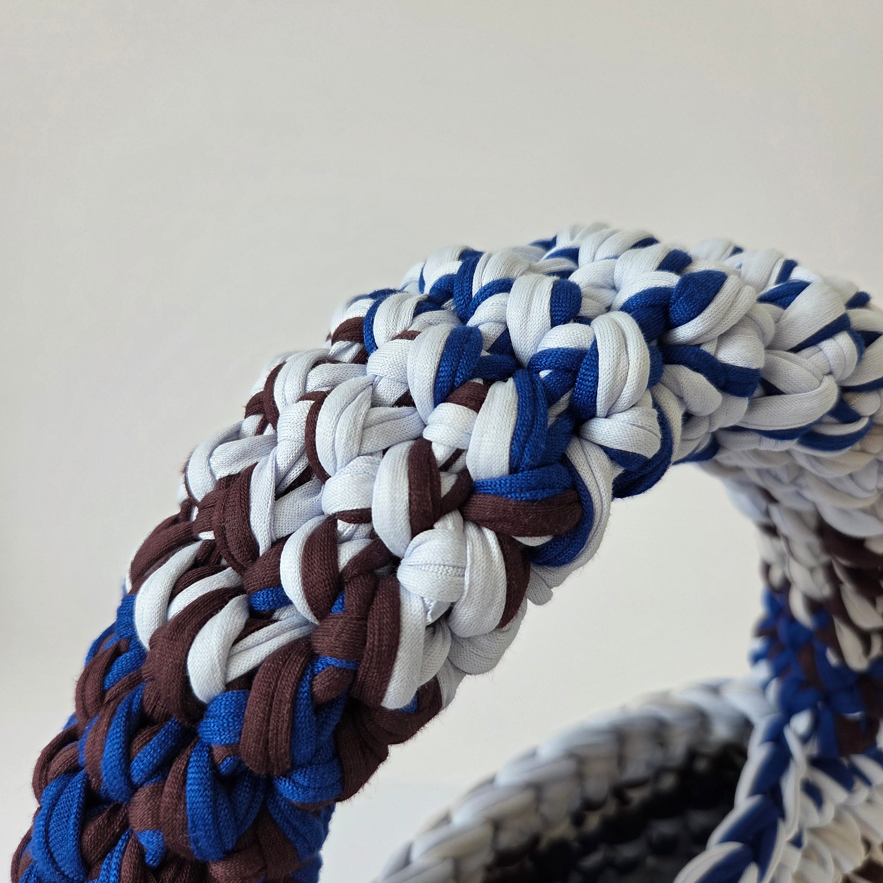 Topaz Pochette - Blue & Brown