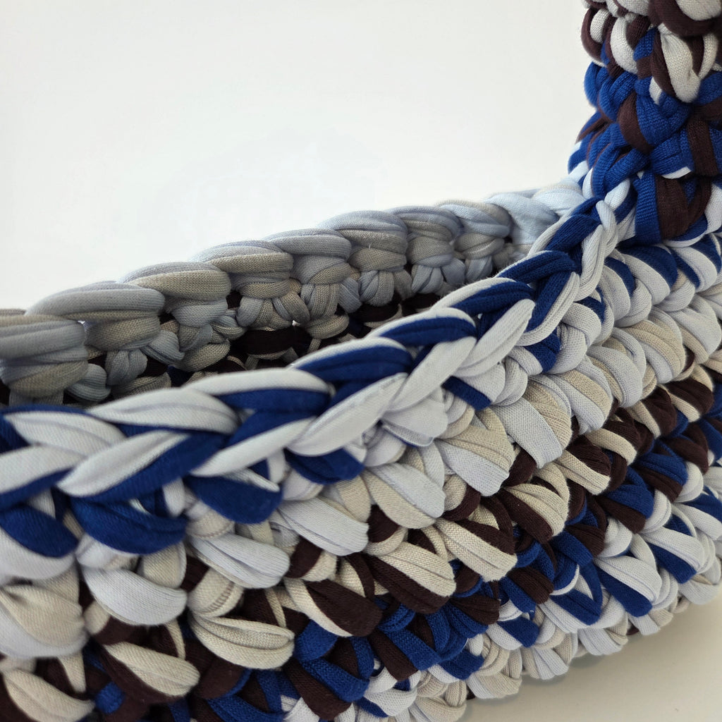 Topaz Pochette - Blue & Brown