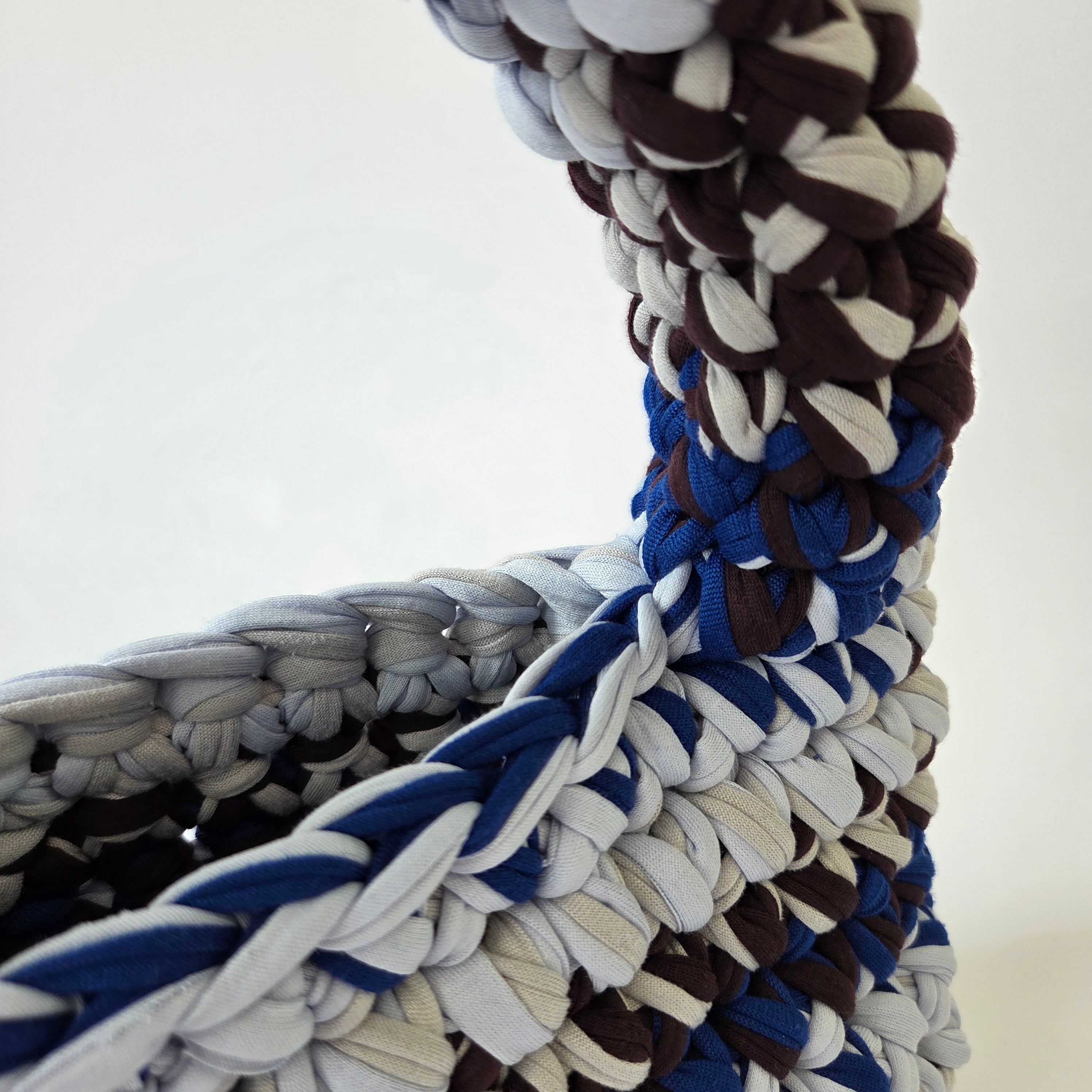 Topaz Pochette - Blue & Brown