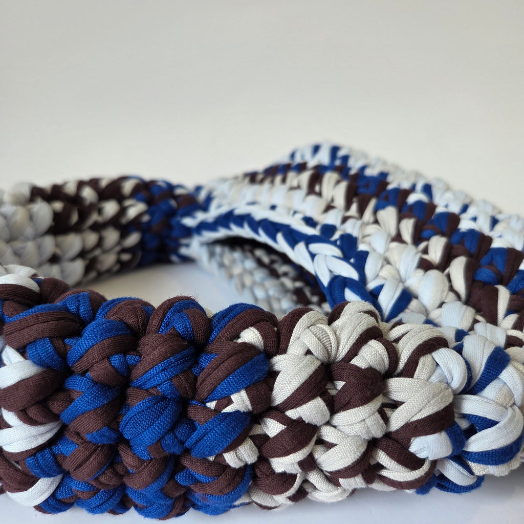 Topaz Pochette - Blue & Brown
