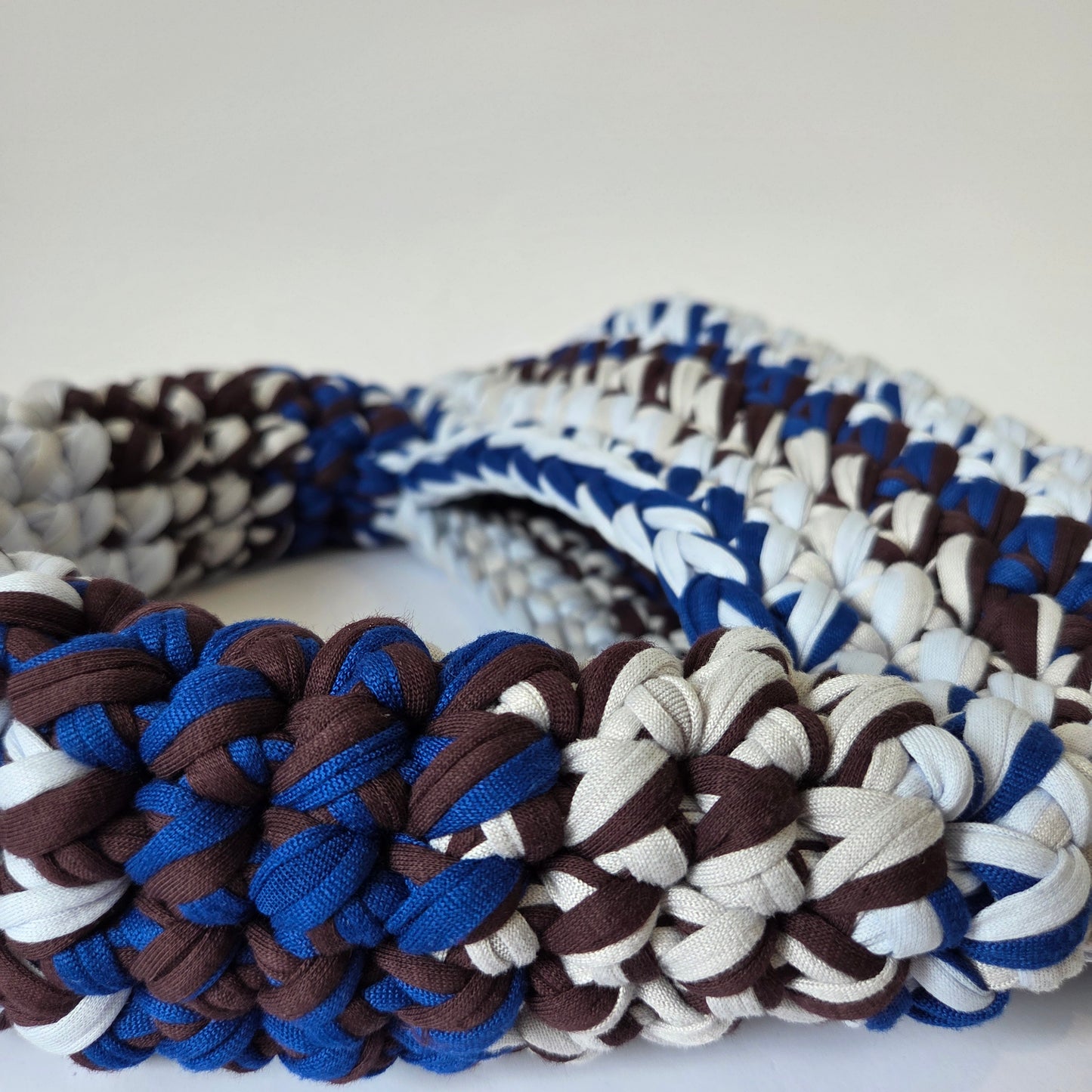Topaz Pochette - Blue & Brown