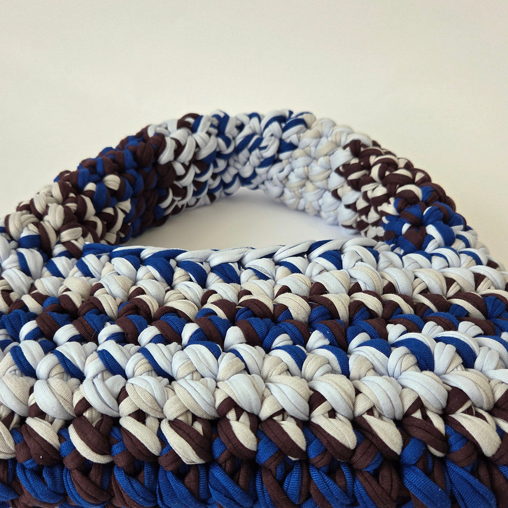 Topaz Pochette - Blue & Brown