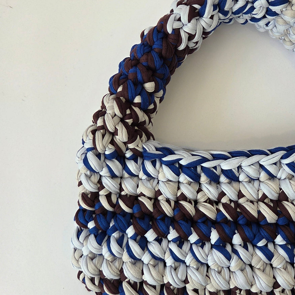 Topaz Pochette - Blue & Brown