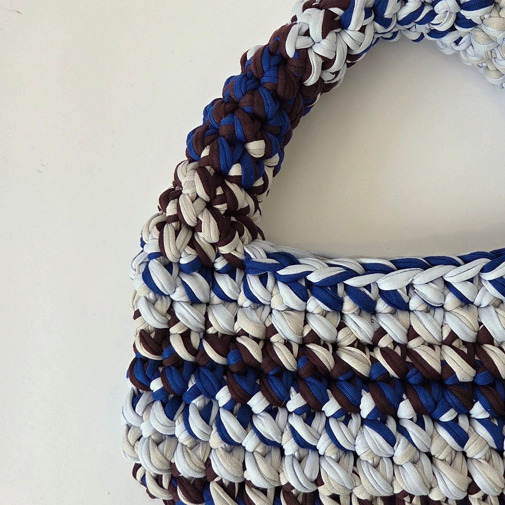 Topaz Pochette - Blue & Brown