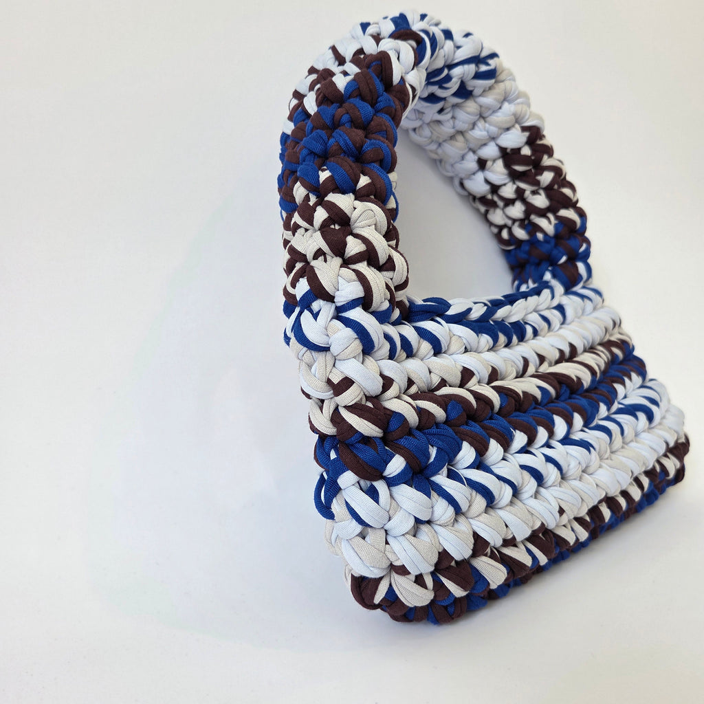 Topaz Pochette - Blue & Brown