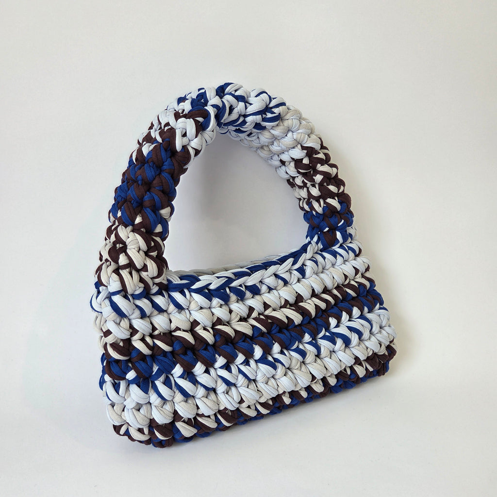 Topaz Pochette - Blue & Brown