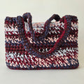 Opal Tote - Burgundy and Blue
