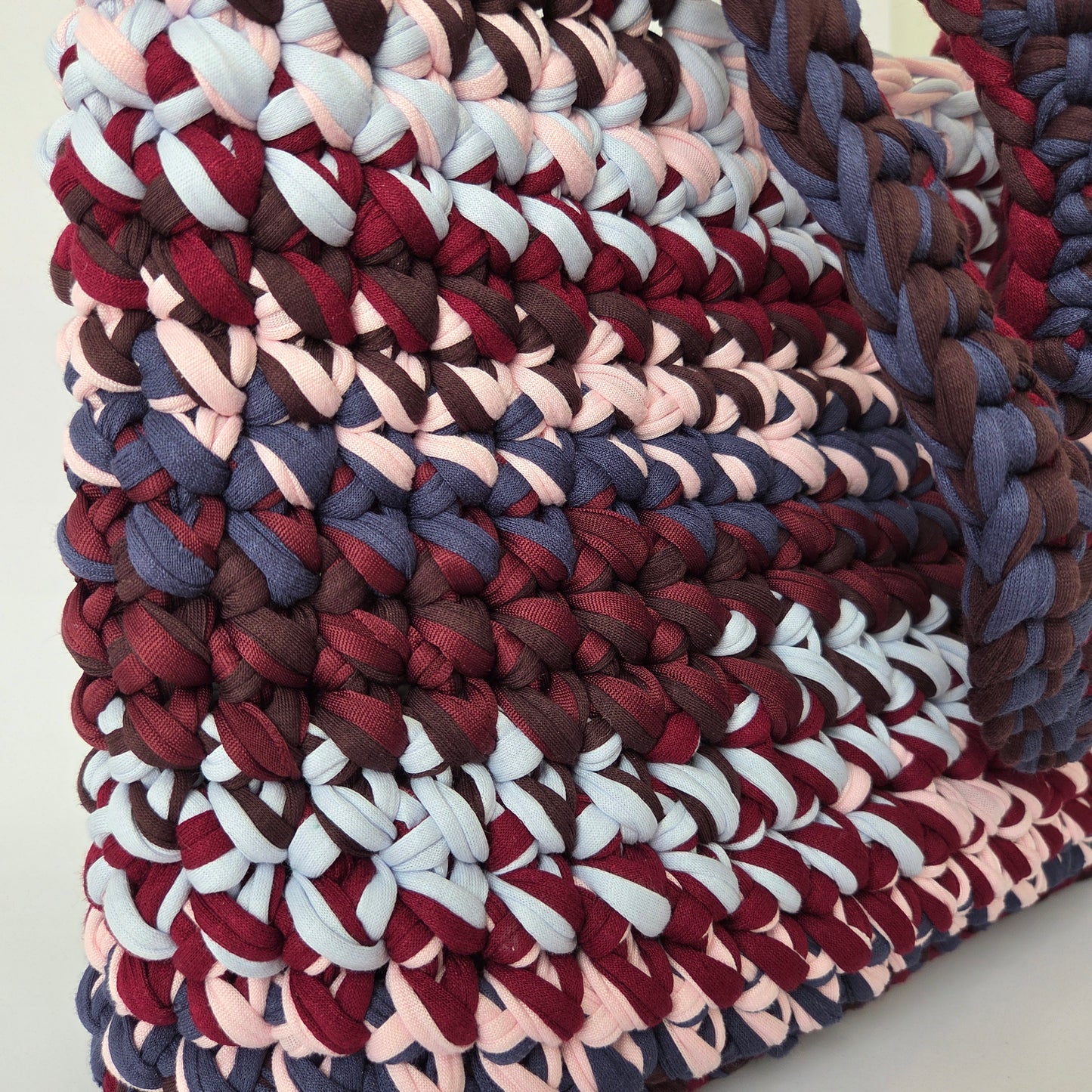 Opal Tote - Burgundy and Blue
