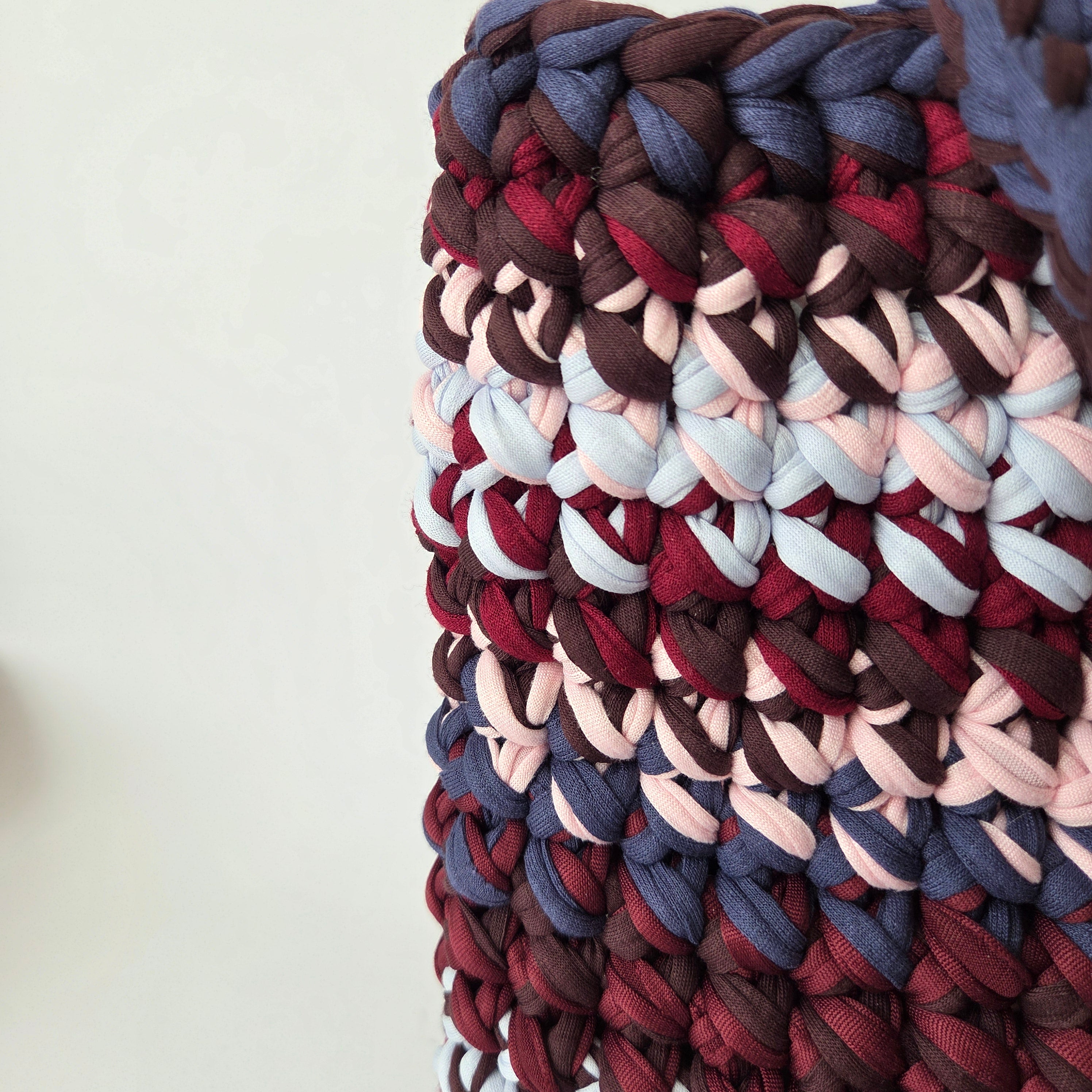 Opal Tote - Burgundy and Blue