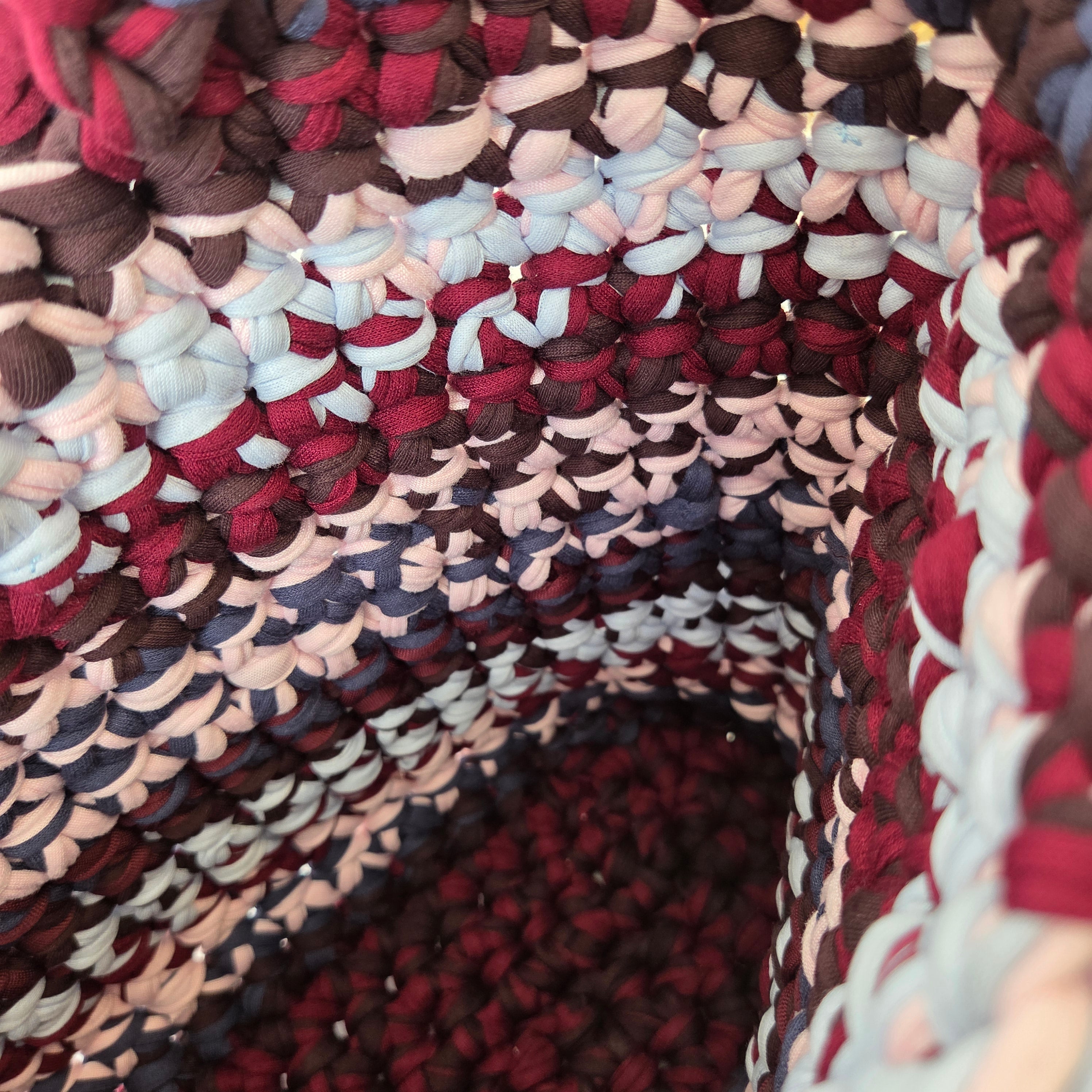 Opal Tote - Burgundy and Blue