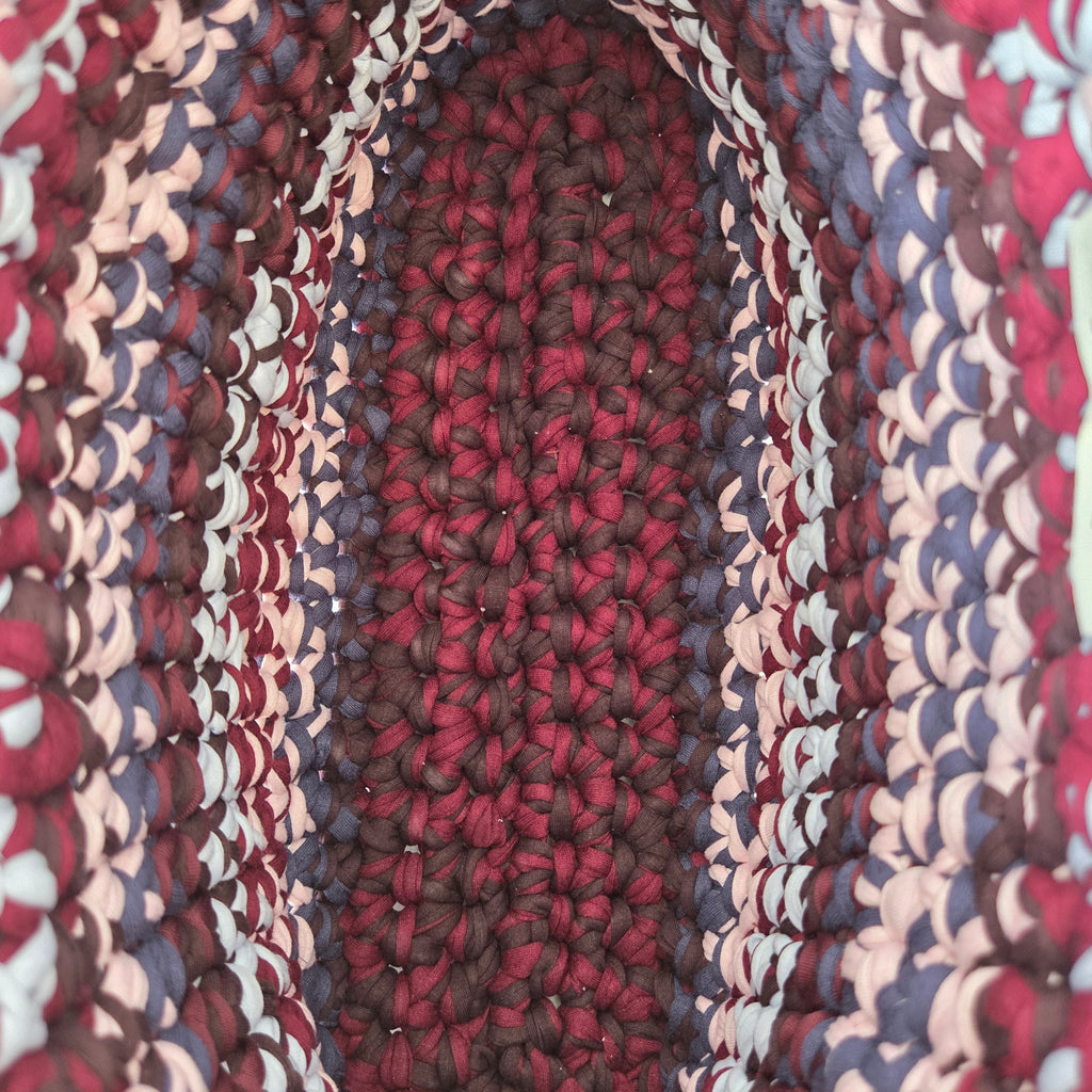 Opal Tote - Burgundy and Blue