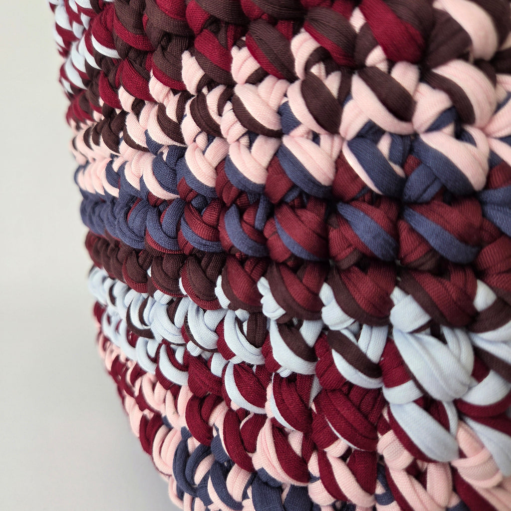 Opal Tote - Burgundy and Blue