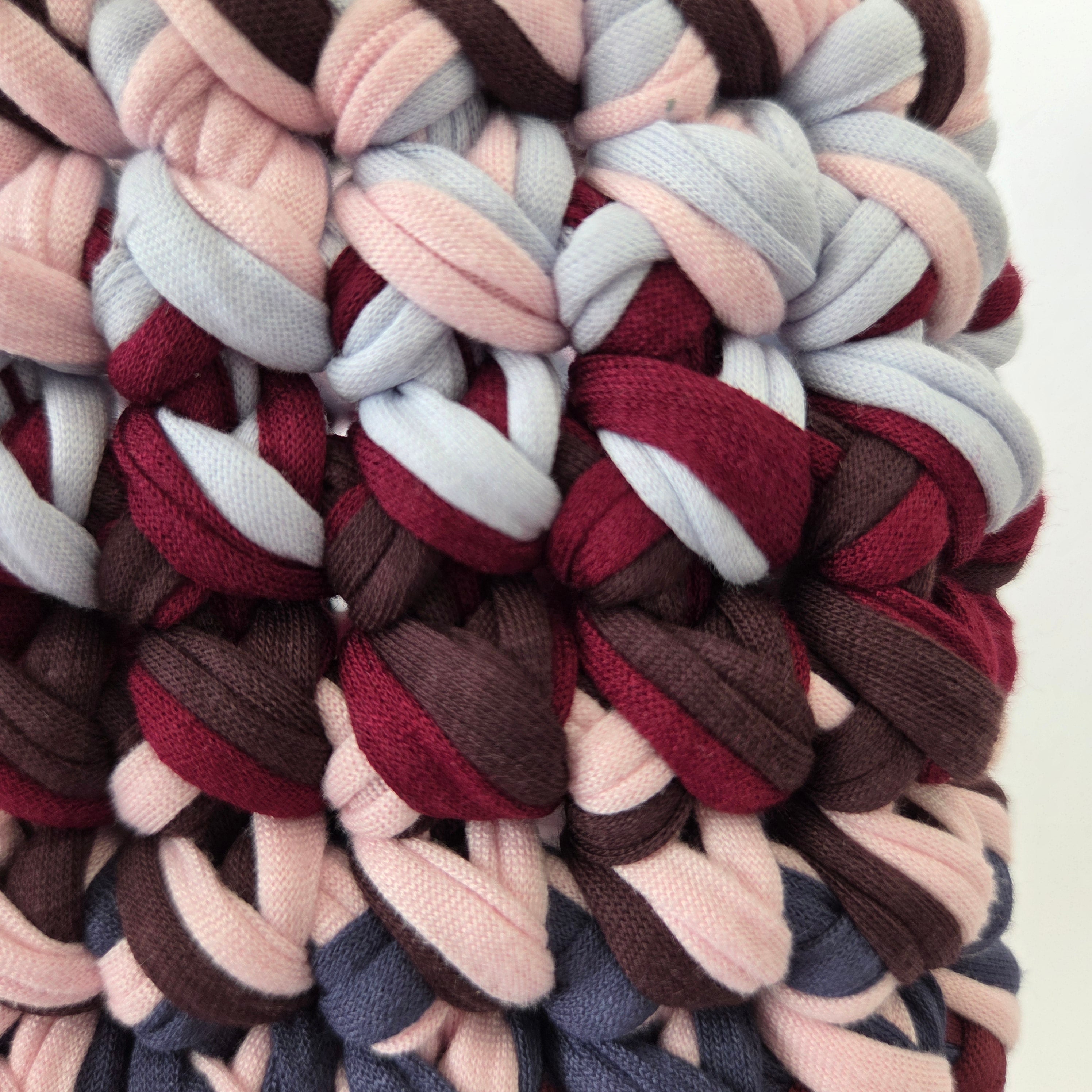 Opal Tote - Burgundy and Blue