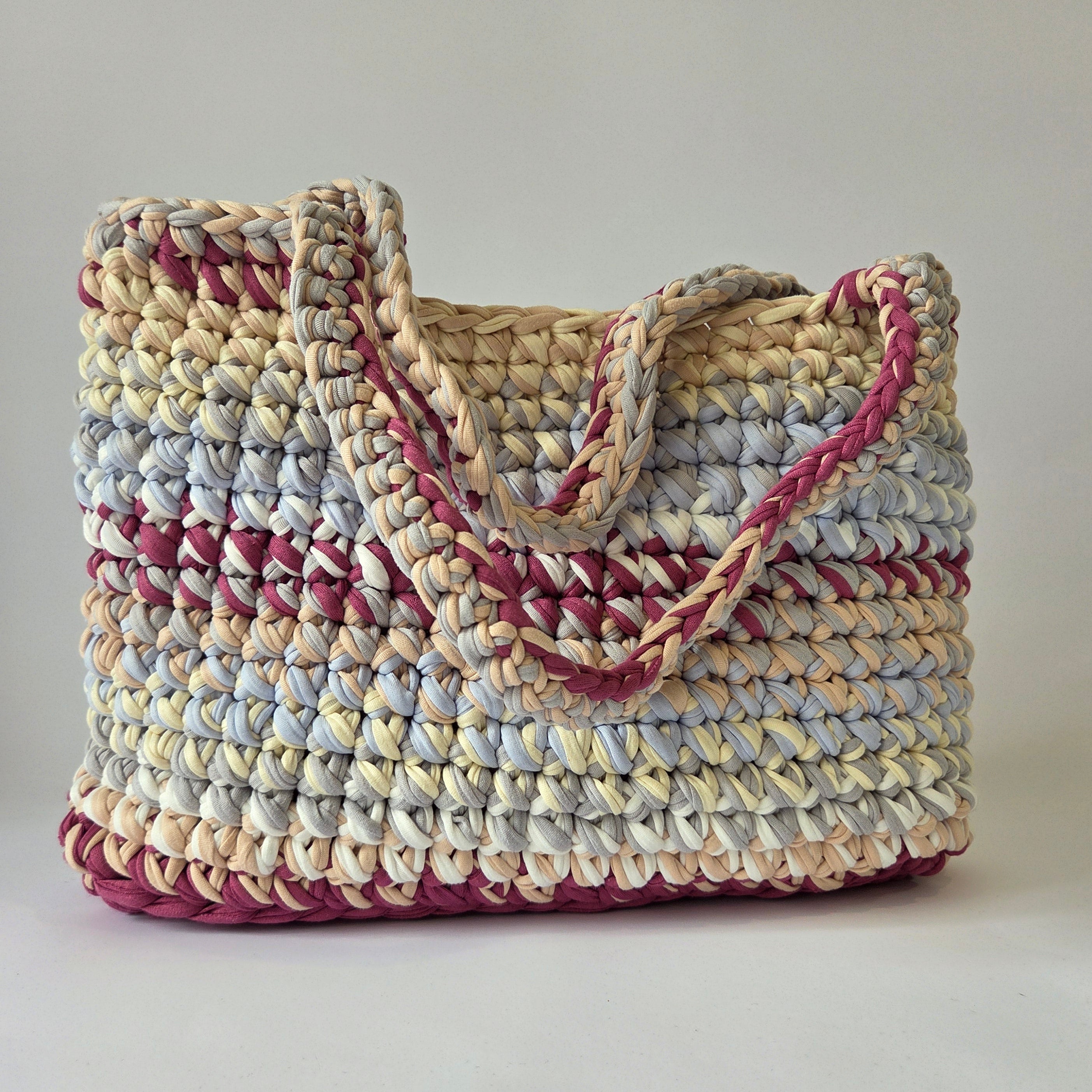 Opal Tote - Mauve & Pastels
