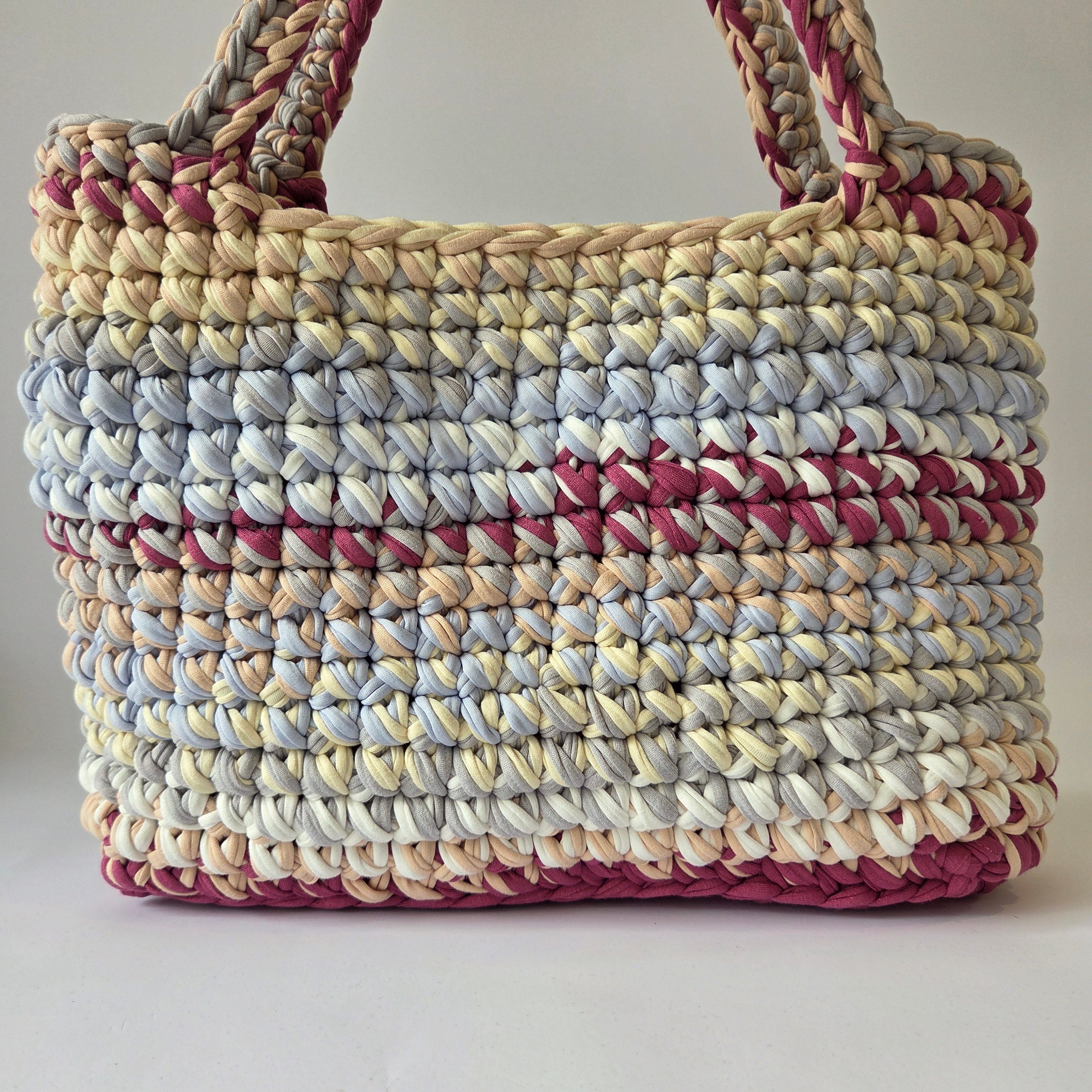 Opal Tote - Mauve & Pastels