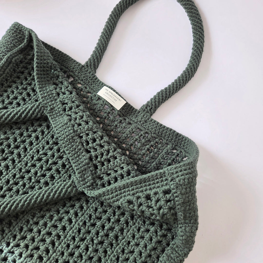 Peridot Tote - Dark Green