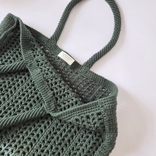 Peridot Tote - Dark Green
