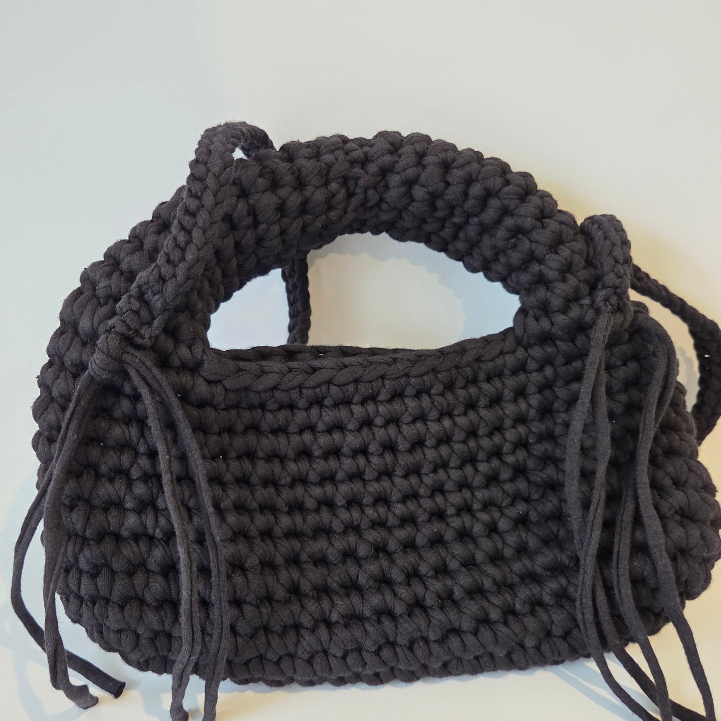 Fine Garnet Crossbody / Clutch - Black