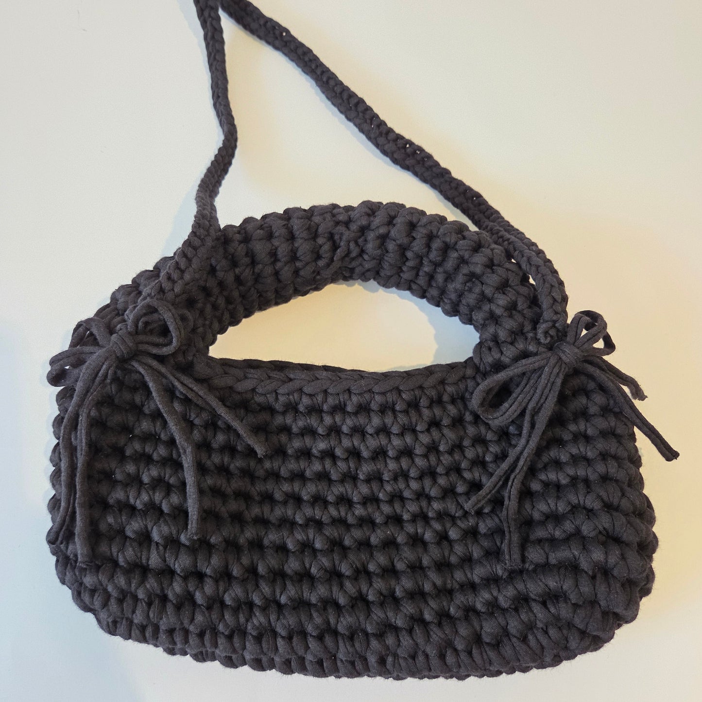Fine Garnet Crossbody / Clutch - Black