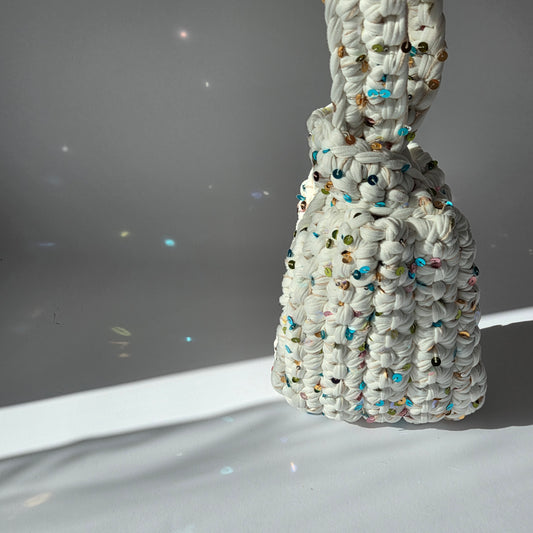 Custom Aquamarine Knot Clutch (with embellishments)