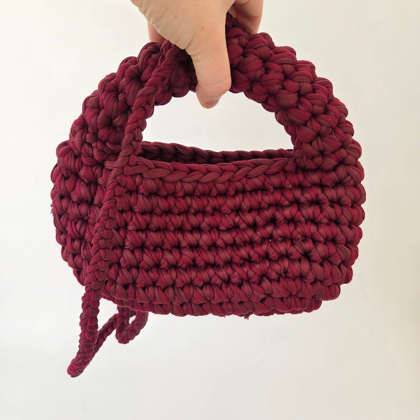Garnet Crossbody / Clutch - Burgundy & Chocolate Cherry