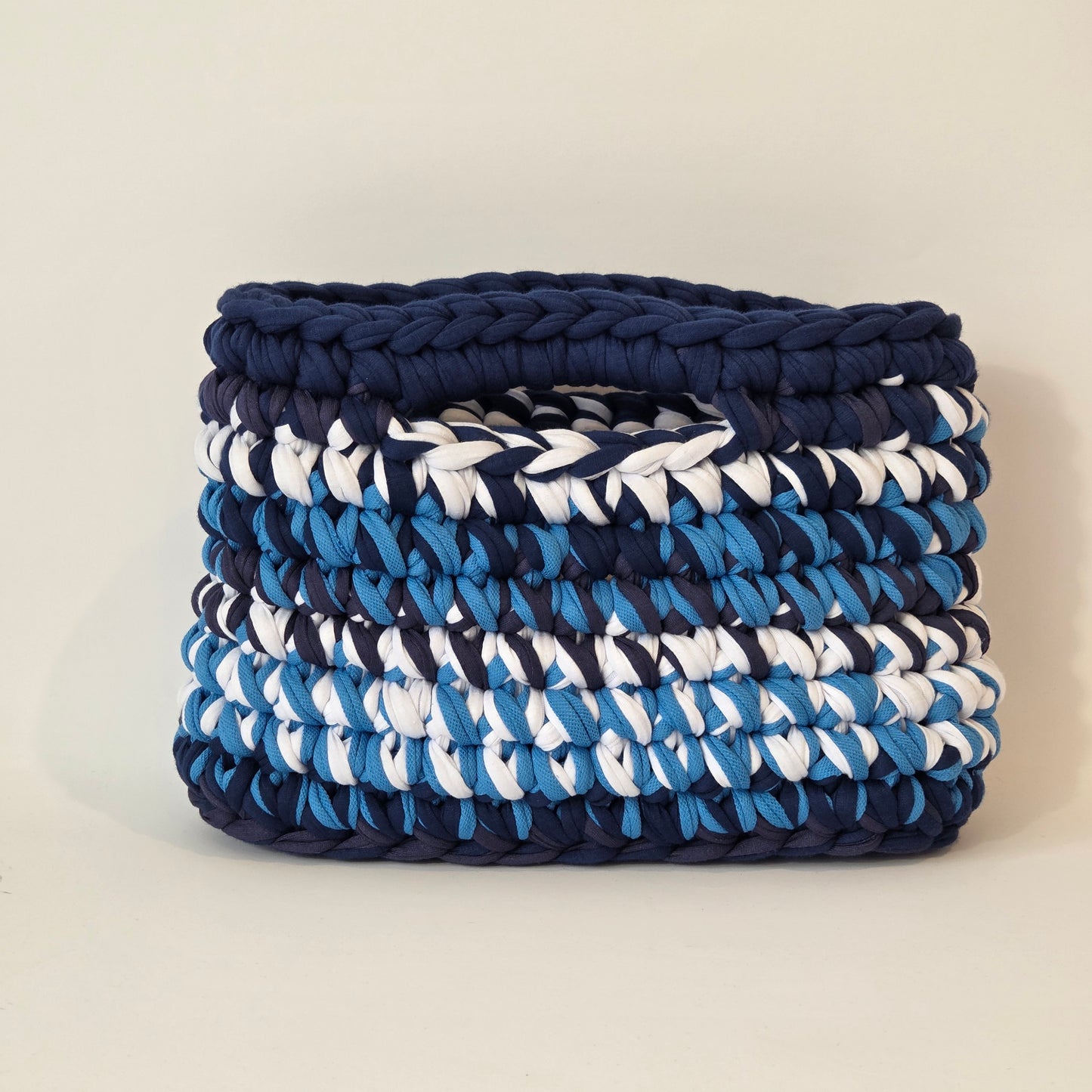 Jade Medium High Top Clutch - Blue Colourway