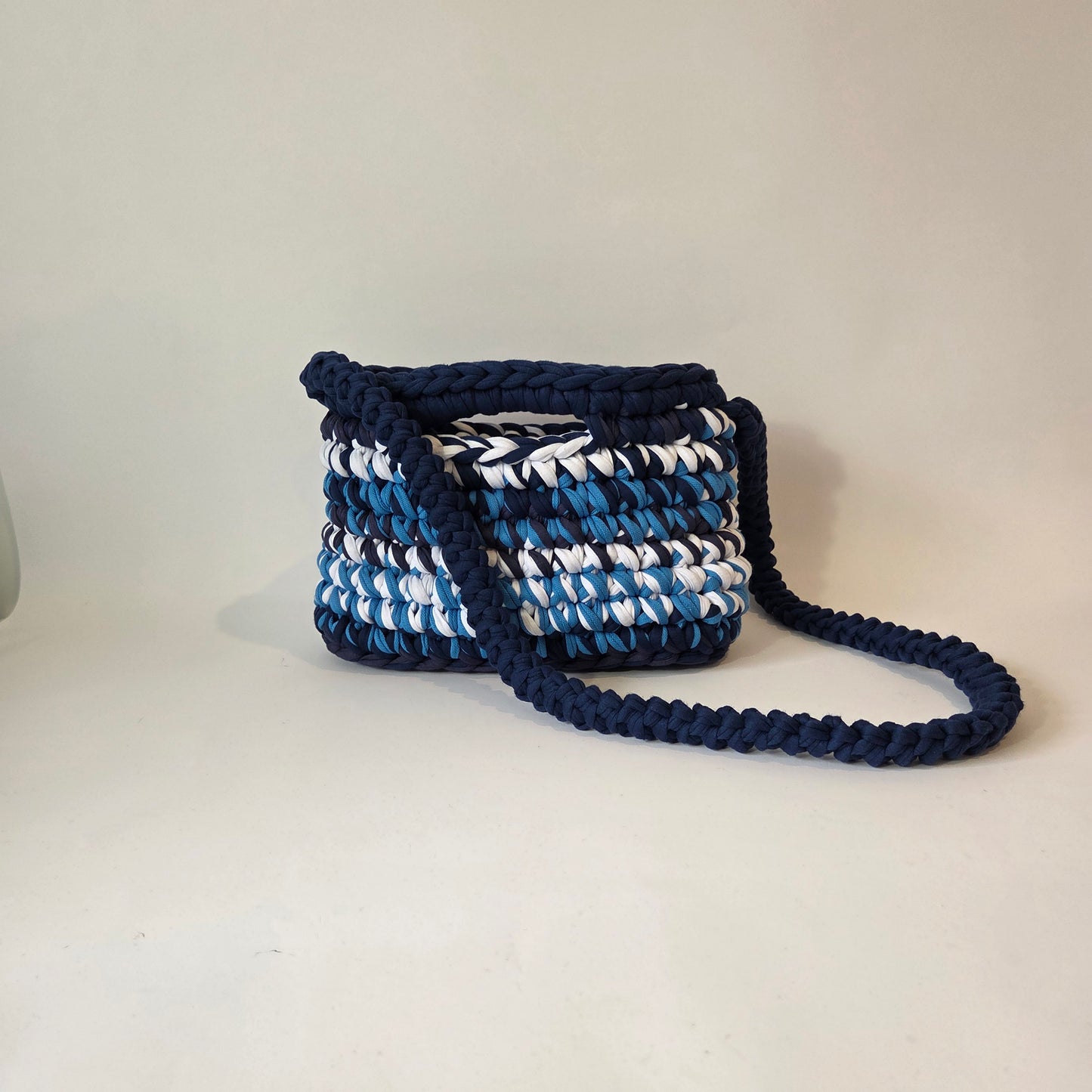 Jade Medium High Top Clutch - Blue Colourway