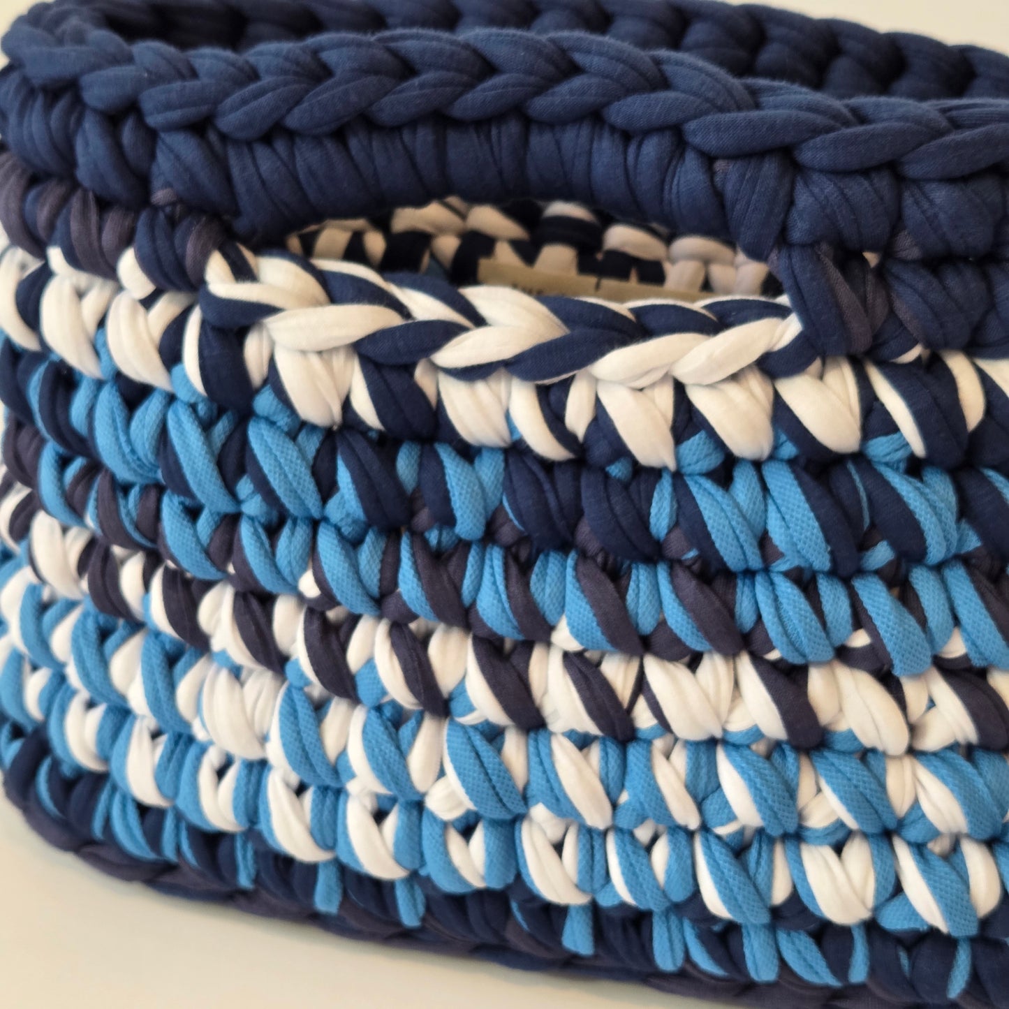 Jade Medium High Top Clutch - Blue Colourway